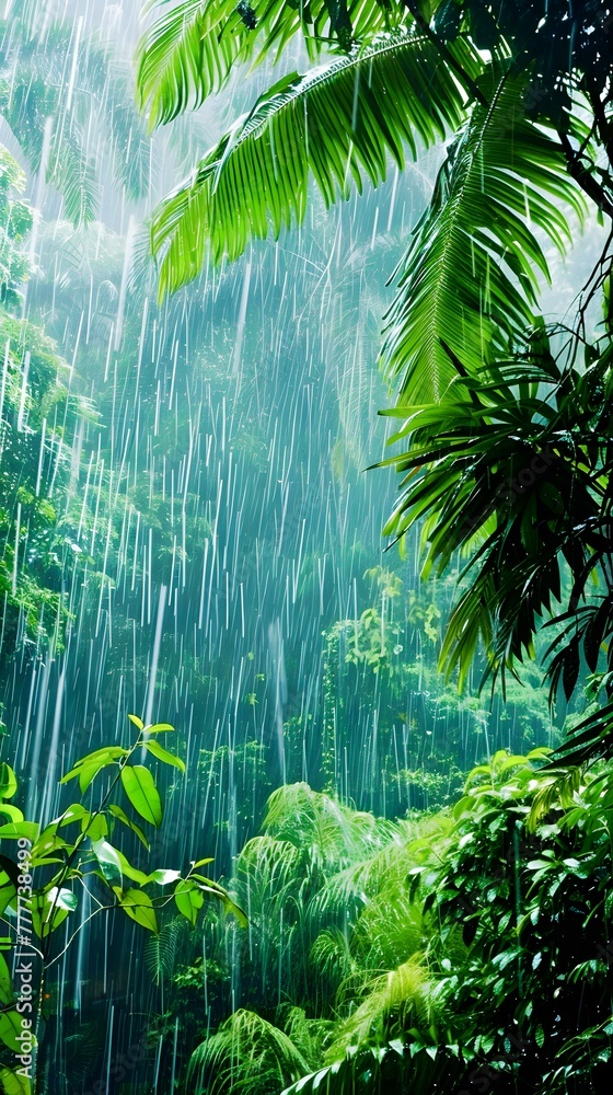 tropical forest in the jungle