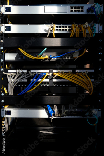 Network Server And Cables photo