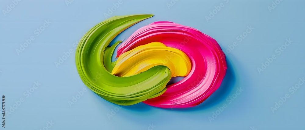 Obraz premium colorful lollipop on a green background