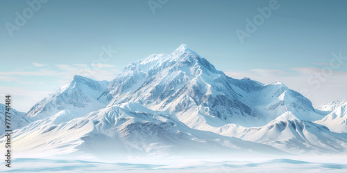 Landscape ice mountains background   © Muhammad
