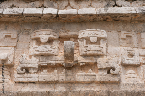 Wallpaper Mural Ornamental Details From Mayan Pyramid In Mexico. Torontodigital.ca