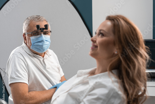 Against the background of treatment, the dentist may notice a smile of satisfaction on the patient's face, which indicates a positive impression of the procedures and trust in the medical specialist.