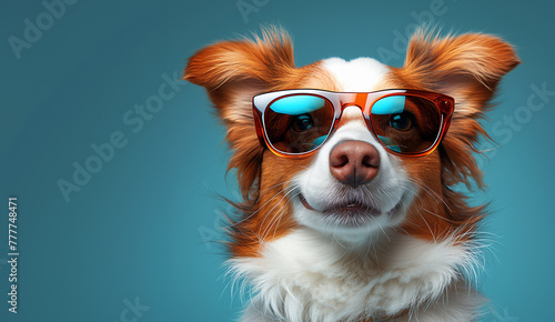 dog wearing sunglasses © Alona