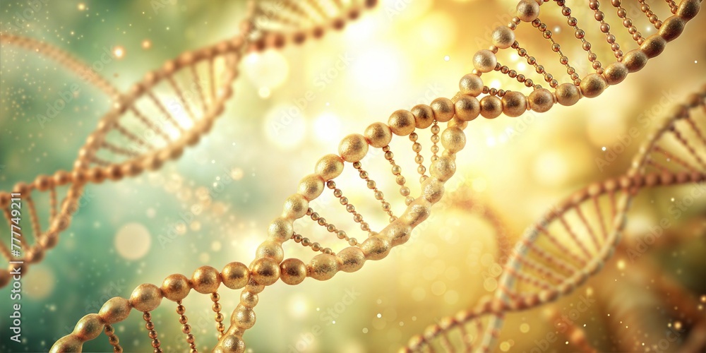 Glowing 3d illustration of dna helix structures in a scientific discovery. Showcasing the molecular and genetic elements of life. Representing the concepts of genetics. Biotechnology Glowing 3d illustration of dna helix structures in a scientific discovery. Showcasing the molecular and genetic elements of life. Representing the concepts of genetics. Biotechnology