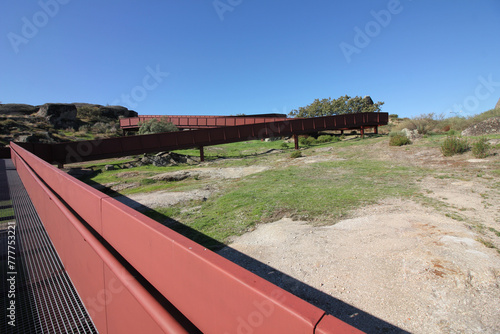 landscape with sky in castelo branco - portugal photo