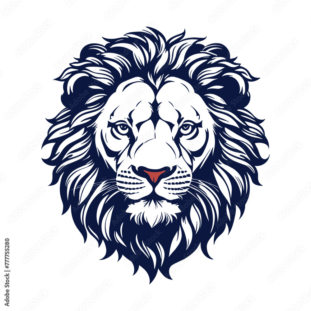 Lion Head vector logo design Vintage Tiger logo vector for Business Identity