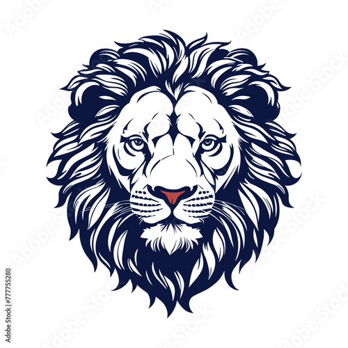 Fototapeta Naklejka Na Ścianę i Meble -  Lion Head vector logo design Vintage Tiger logo vector for Business Identity