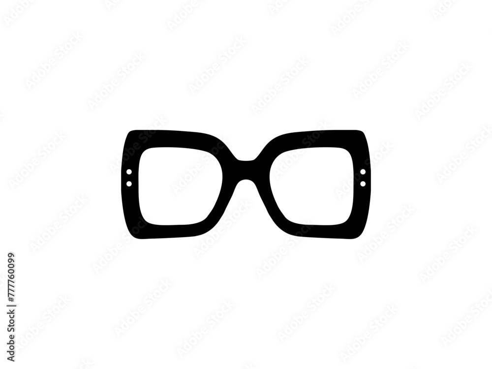Eye Glasses Silhouette, Pictogram, Front View, Flat Style, can use for Logo Gram, Apps, Art Illustration, Template for Avatar Profile Image, Website, or Graphic Design Element. Vector Illustration Eye Glasses Silhouette, Pictogram, Front View, Flat Style, can use for Logo Gram, Apps, Art Illustration, Template for Avatar Profile Image, Website, or Graphic Design Element. Vector Illustration