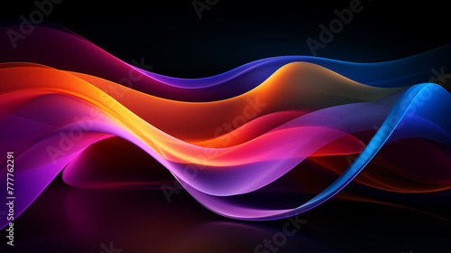 Colorful Abstract Digital Wave Design