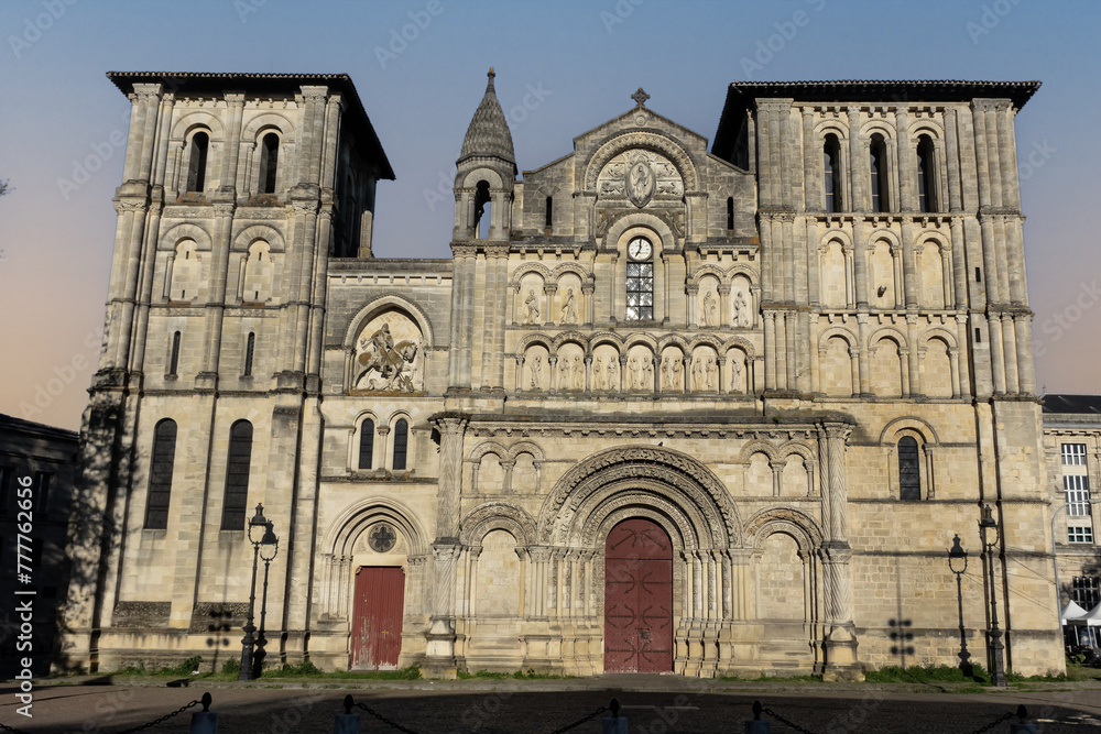 Roman Catholic abbey church of the Holy Cross (Eglise Sainte-Croix) built in the late XI - early XII centuries. Bordeaux, Aquitaine, France.