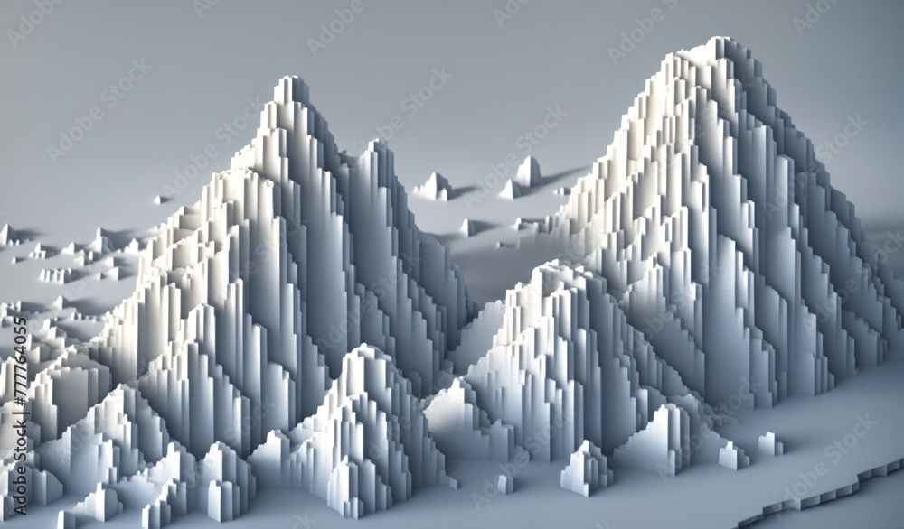 Obraz premium Snowy Mountain Range