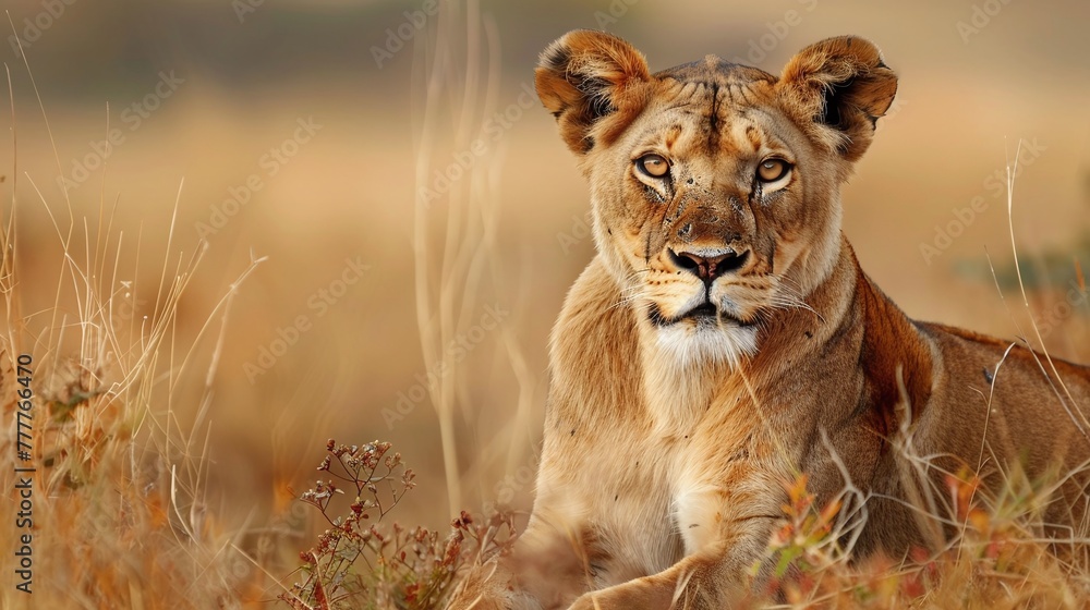 a lioness in savannah a lioness in savannah