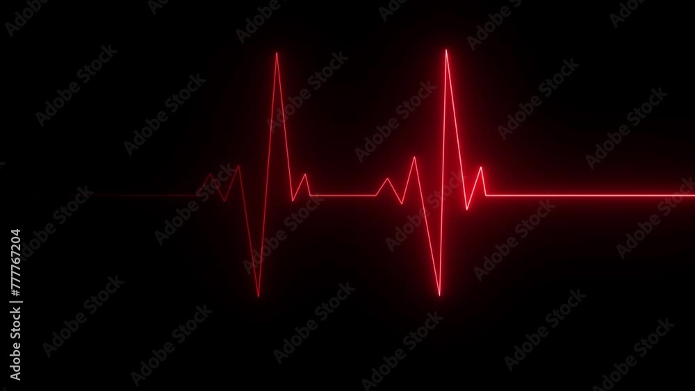 Neon Electrocardiogram Heartbeat Pulse Heart attack monitoring Medical Patient Treatment Display Background. Neon heartbeat on black isolated background. Neon Electrocardiogram Heartbeat Pulse Heart attack monitoring Medical Patient Treatment Display Background. Neon heartbeat on black isolated background.