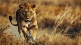 Lioness running