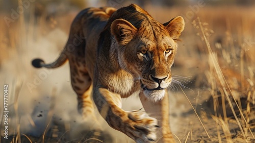  Lioness running
