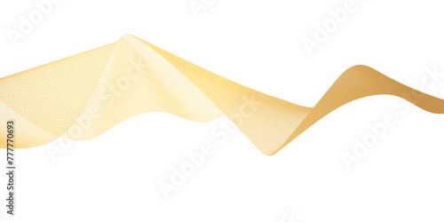 Abstract wavy lines flowing curve gradient color on transparent background. Abstract white background colorful lines. modern wavy stripes on white background isolated.