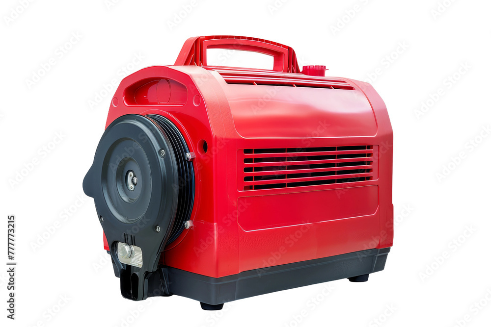 Portable Air Compressor isolated on transparent background