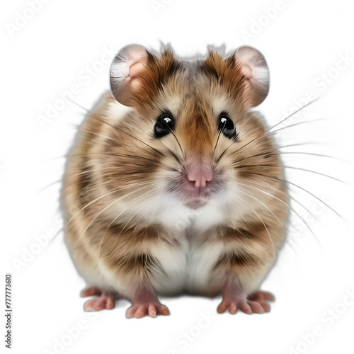 Hamster isolated on transparent background, png transparent background, full body