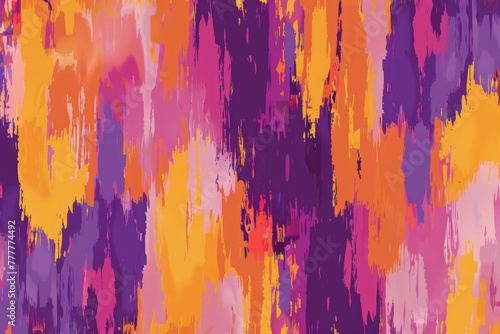 abstract purple, orange and pink pixelated pattern Generative AI