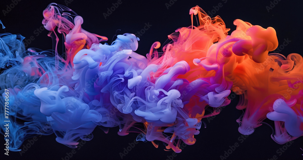 Ethereal Dance of Gradient Smoke Ethereal Dance of Gradient Smoke