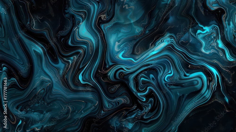 Obraz premium Hand Painted Background With Mixed Liquid Paints. Abstract Fluid Acrylic Painting. Marbled Colorful Abstract Background. Liquid Marble Pattern.