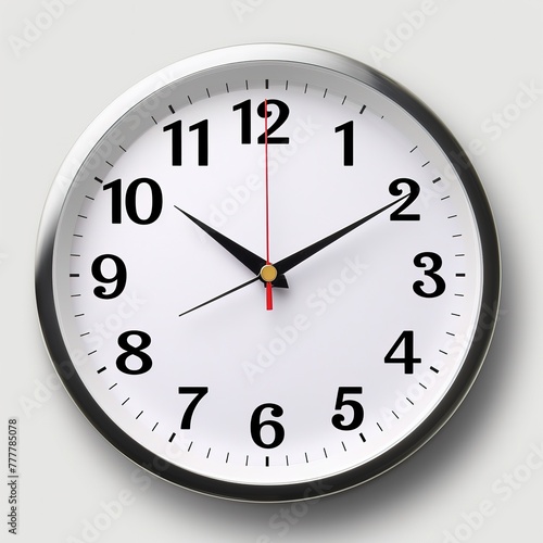 clock face, clean bright and plain, with arabic number generative ai images