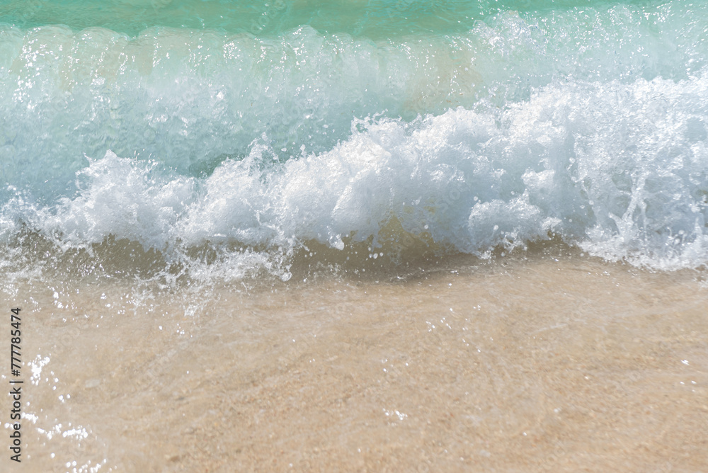 Fototapeta premium Sand beach and ocean wave