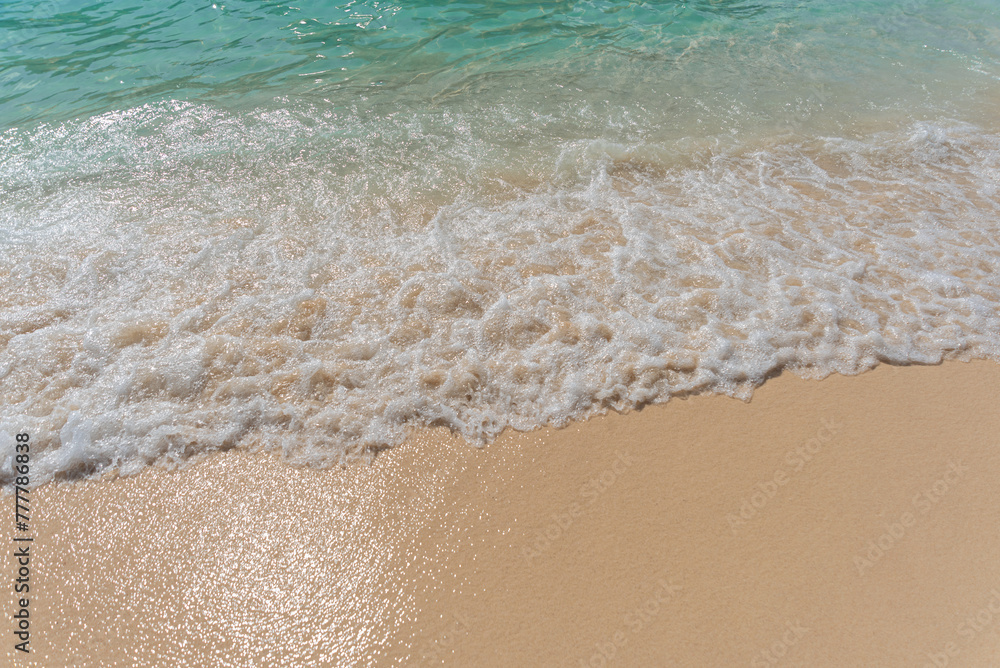 Sand beach and ocean wave Sand beach and ocean wave