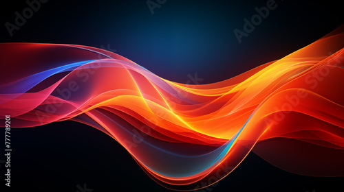 Elegant Red and Blue Abstract Wave Background