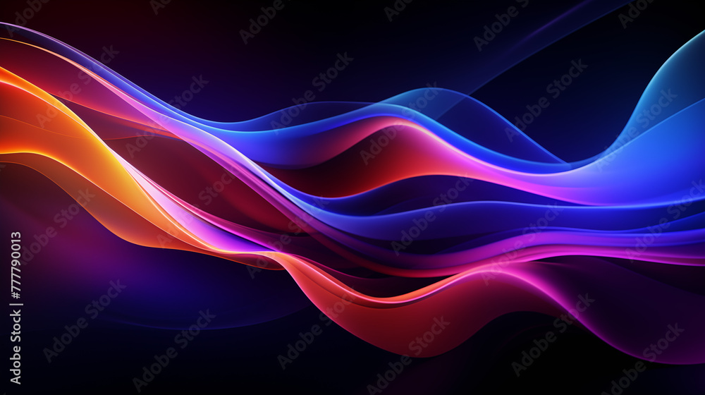 Colorful Abstract Flowing Wave Design Wallpaper Colorful Abstract Flowing Wave Design Wallpaper