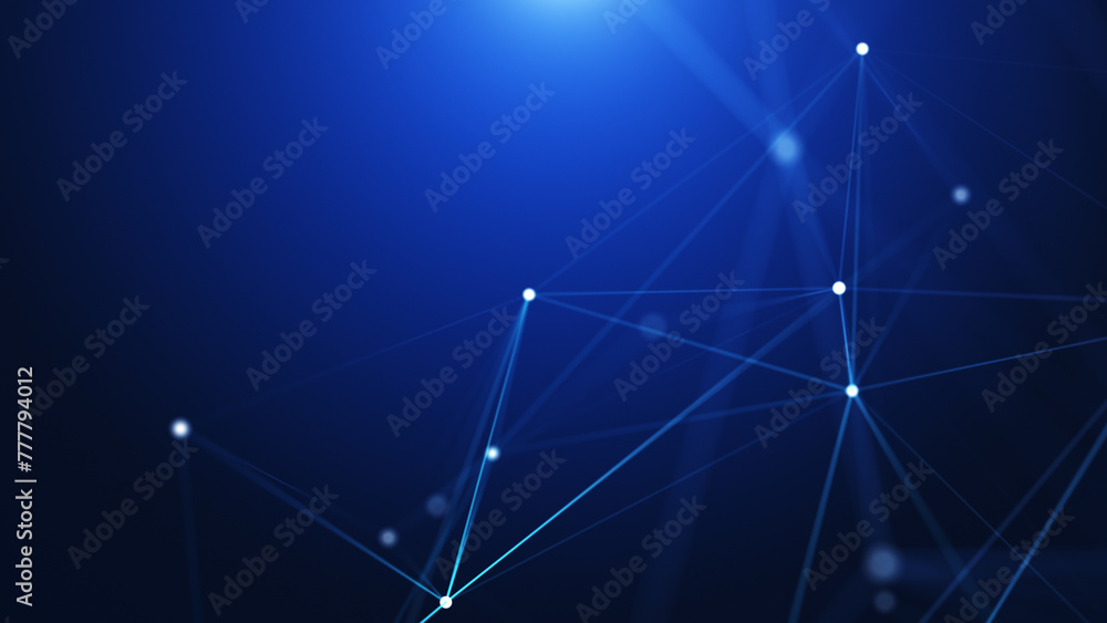 Technology Network Blue Background. Technology Network Blue Background.