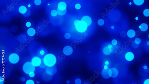 Bokeh Glitter Blue 4K Background	
