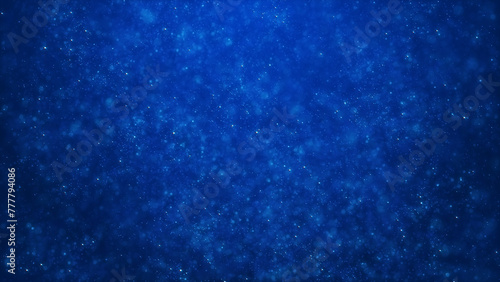 Abstract Shining Particles Blue 4K Background