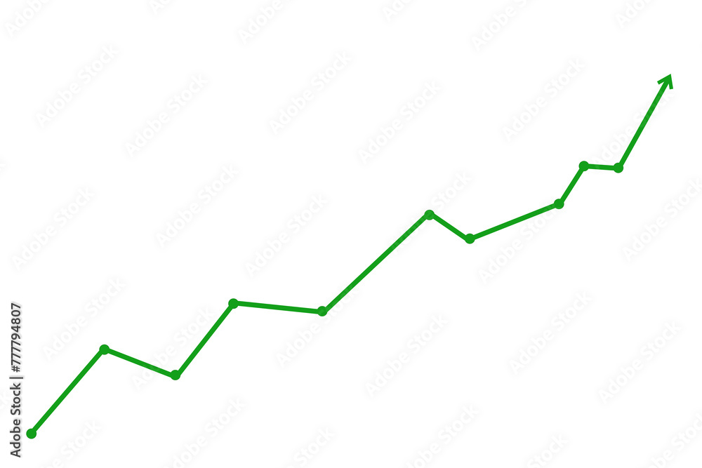 green business line graph with arrow transparent background png file type green business line graph with arrow transparent background png file type