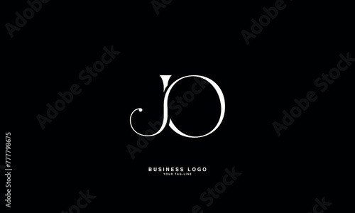JO, OJ, J, O, Abstract Letters Logo Monogram