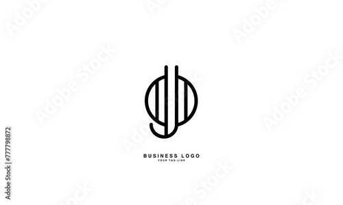 JO, OJ, J, O, Abstract Letters Logo Monogram
