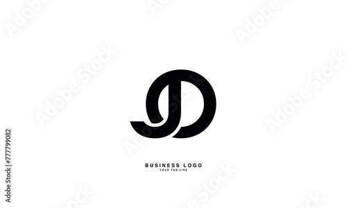 JO, OJ, J, O, Abstract Letters Logo Monogram