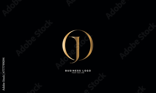 JO, OJ, J, O, Abstract Letters Logo Monogram