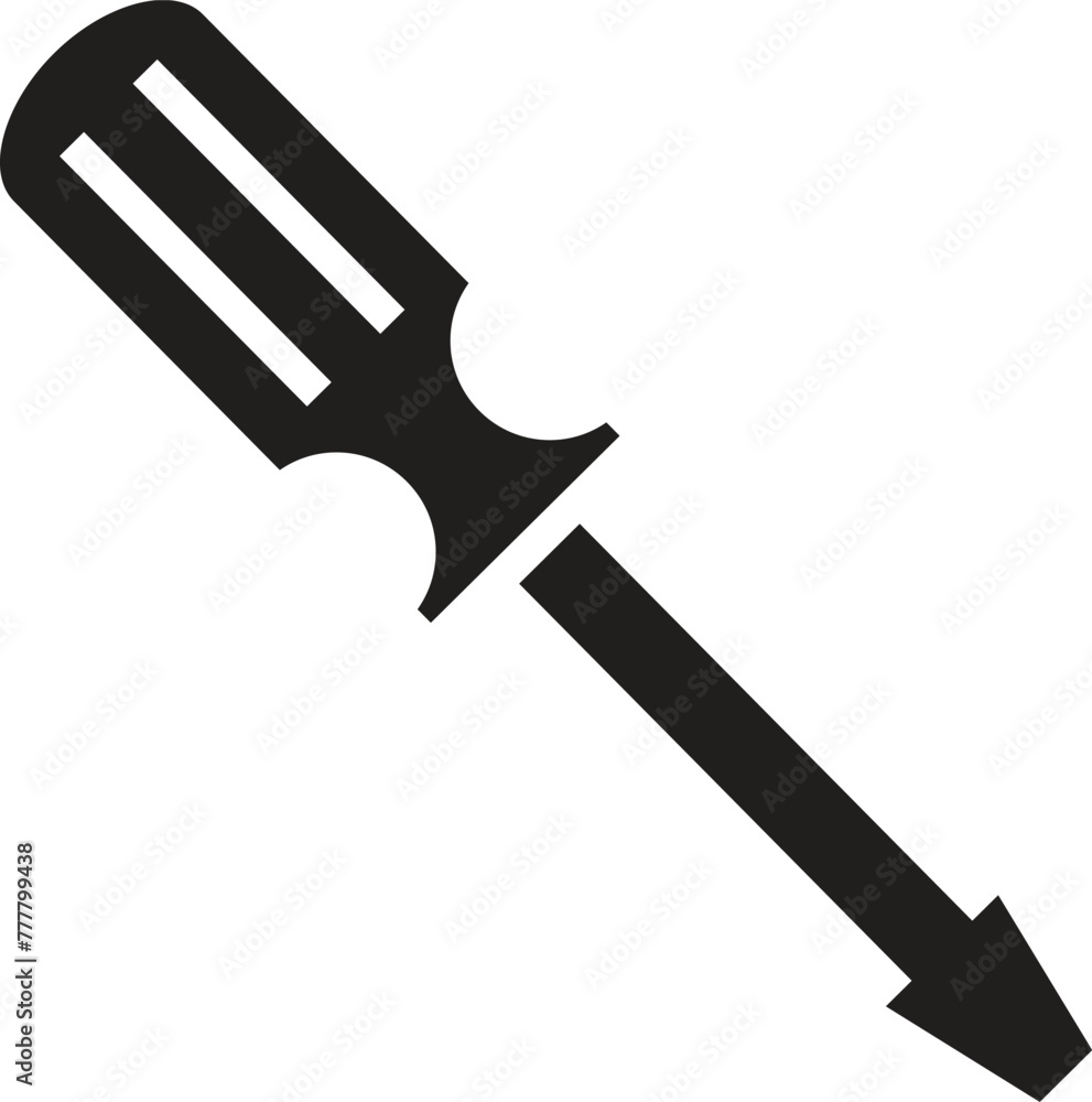 screwdriver vector icon line template screwdriver vector icon line template