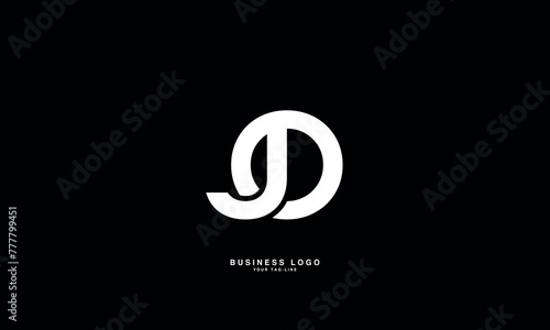 JO, OJ, J, O, Abstract Letters Logo Monogram