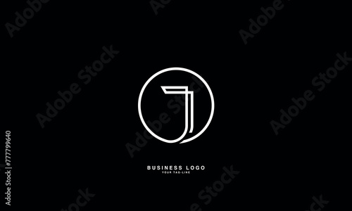 JO, OJ, J, O, Abstract Letters Logo Monogram