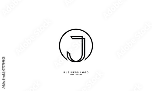 JO, OJ, J, O, Abstract Letters Logo Monogram