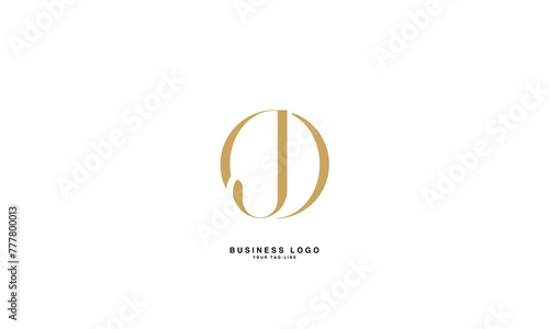 JO, OJ, J, O, Abstract Letters Logo Monogram