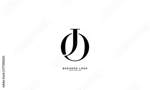 JO, OJ, J, O, Abstract Letters Logo Monogram