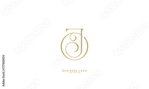 JO, OJ, J, O, Abstract Letters Logo Monogram