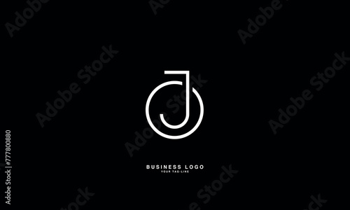 JO, OJ, J, O, Abstract Letters Logo Monogram