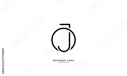 JO, OJ, J, O, Abstract Letters Logo Monogram