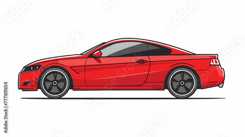 Car vector illustration outline isolated flat vector © Ayyan