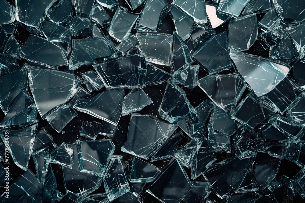 Broken glass or ice texture, background of cracked window Broken glass or ice texture, background of cracked window