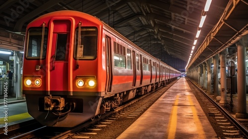 The Red Line train stops at a maintenance facility at Bang Sue Central Station